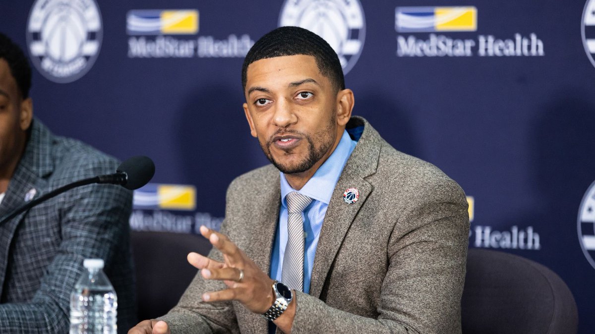 GregFinberg's tweet image. The Wizards started with Bradley Beal, traded him for CP3 + six seconds + four swaps, traded CP3 for Jordan Poole + a 2030 first-round pick, dumped Poole’s salary for CJ McCollum, then traded McCollum’s expiring salary for Trae Young.

I’d say that’s pretty good asset management.