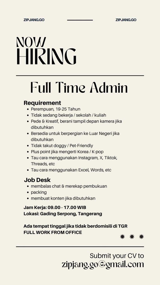 Taesanekko's tweet image. #lokernextdoor aku ada lowongan kerja nih gesss, non onedoor juga boleh daftar kok tenang yang penting KPOPERS 

Mau tanya" bisa DM aku yaa, atau bisa langsung send CV ke email yg tertera di poster