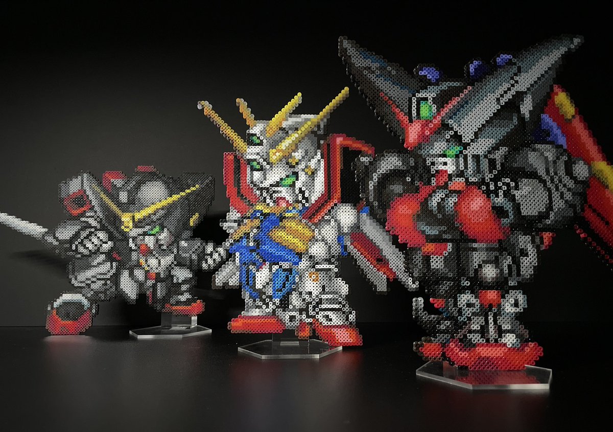 onh_tmSAKO_trkt's tweet image. #今だ乗っかれGガン祭
#アイロンビーズ

『か、勝てる気がしねぇ⋯！！』