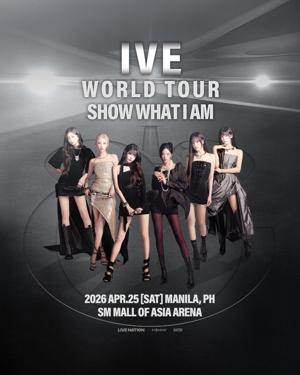 MOAArena's tweet photo. 🎫 𝗧𝗜𝗖𝗞𝗘𝗧𝗦 𝗡𝗢𝗪 𝗢𝗡 𝗦𝗔𝗟𝗘: #IVE WORLD TOUR <#SHOW_WHAT_I_AM> happening on April 25 at the SM MOA Arena!

🔗 https://t.co/XG2x7wPbkm
📍 @smtickets outlets: https://t.co/A0J1MJHNnR 

#IVEAtMOAArena
#ChangingTheGameElevatingEntertainment https://t.co/64qi47iJHc