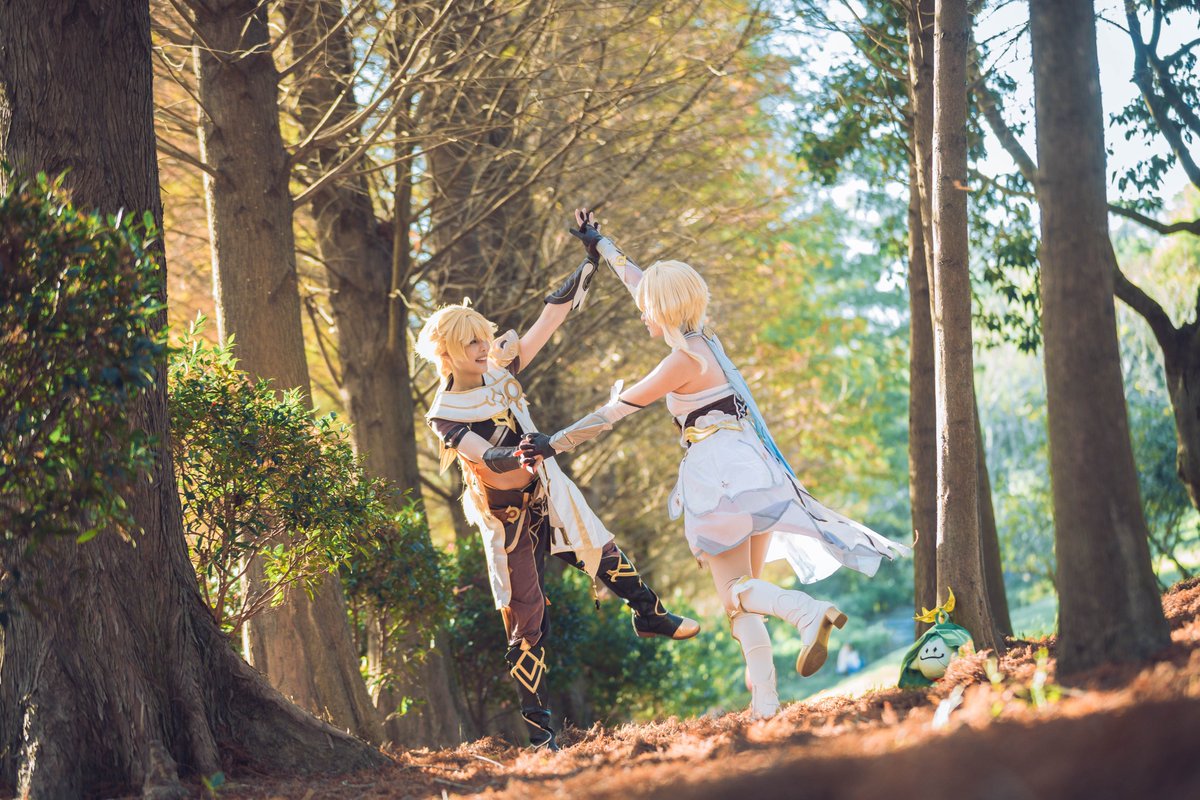 Jerry_chen_432's tweet photo. Hi! This photo was taken in 2026. I really like it, so I also recorded a video to share
video link: 
Facebook
https://t.co/Ogw8hlirXS
youtube
https://t.co/4oB0GO6PYy
coser:  @mushcinogu  @s8dr0713 

#GenshinImpact #Lumine #Aether #cosplay #原神 #cos #コスプレ  #熒 #空 https://t.co/XmmwtTDhUA