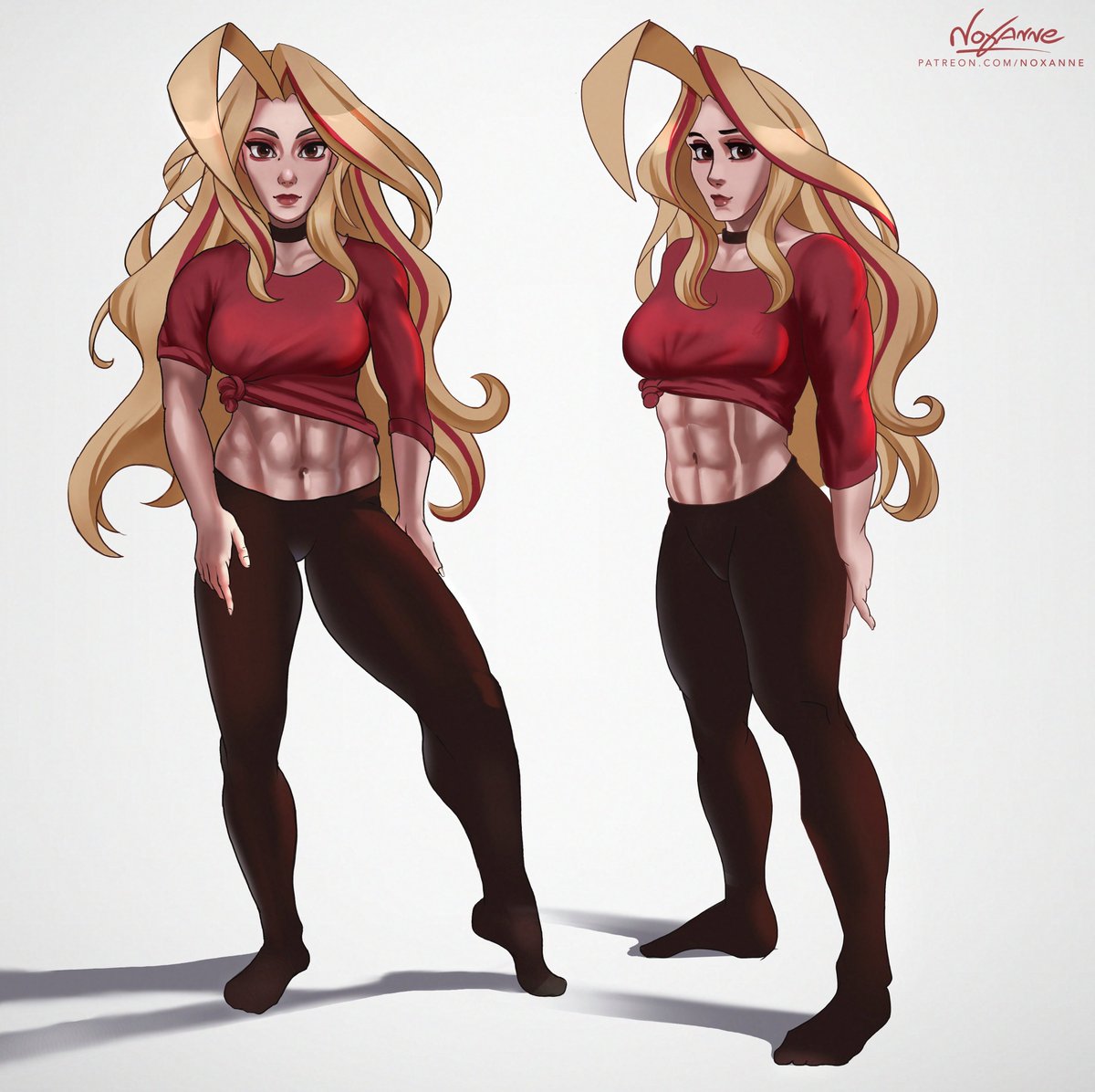 anianocula's tweet image. Sunray's 'reference sheet' 💪