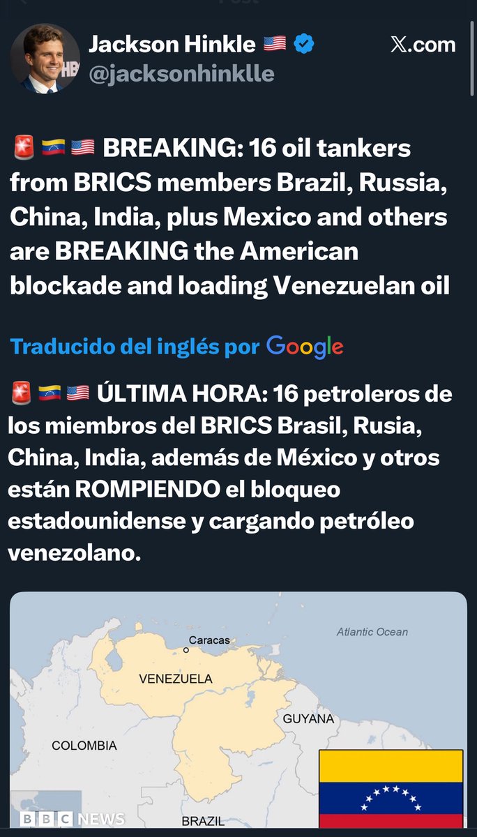 Pa que les quede claro.
Y para los que digan si, pero solo producen Un millón diario, pues fino, hay 16 esperando para cargar….

Y en el caso de intercambio de petróleo venezolano para adquirir bienes estadounidenses pues ¡GENIAL! 
Al fin y al cabo eso es la BASE DEL COMERCIO!