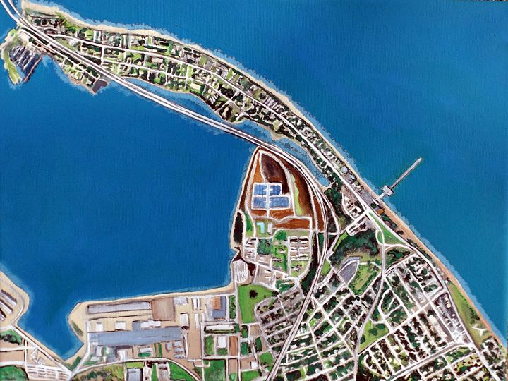 OVARTist's tweet image. Art of the Day! "Willoughby Spit Map". Buy at: ArtPal.com/OVARTist?i=515…