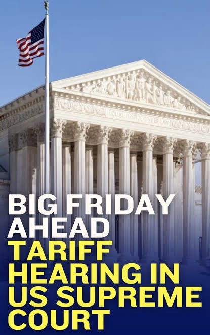 PyushDhingra's tweet image. US Supreme Court verdict on #TrumpTariffs tomm is a make or break for Indian exporters. 

With trade deal talks still uncertain, markets will remain on edge. 

What’s your take?

#investors #Nifty #Trump #DonaldTrump #Sensex #IndiaUSTrade #TradeDeal #India #NarendraModi #Nifty50
