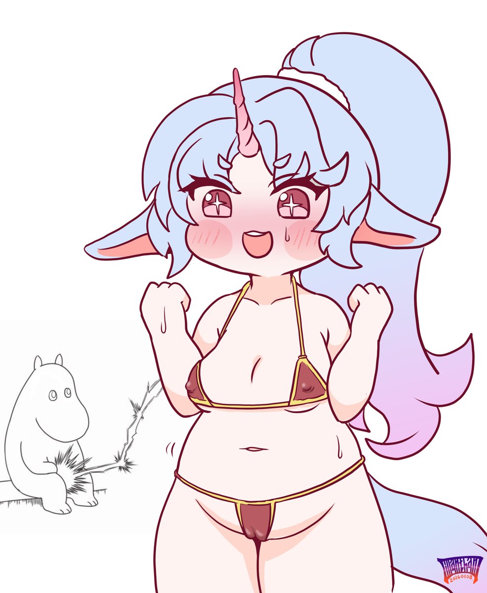 ええい貸せGrok!俺が描く!
エピカにマイクロビキニはこう着せるんだ! 