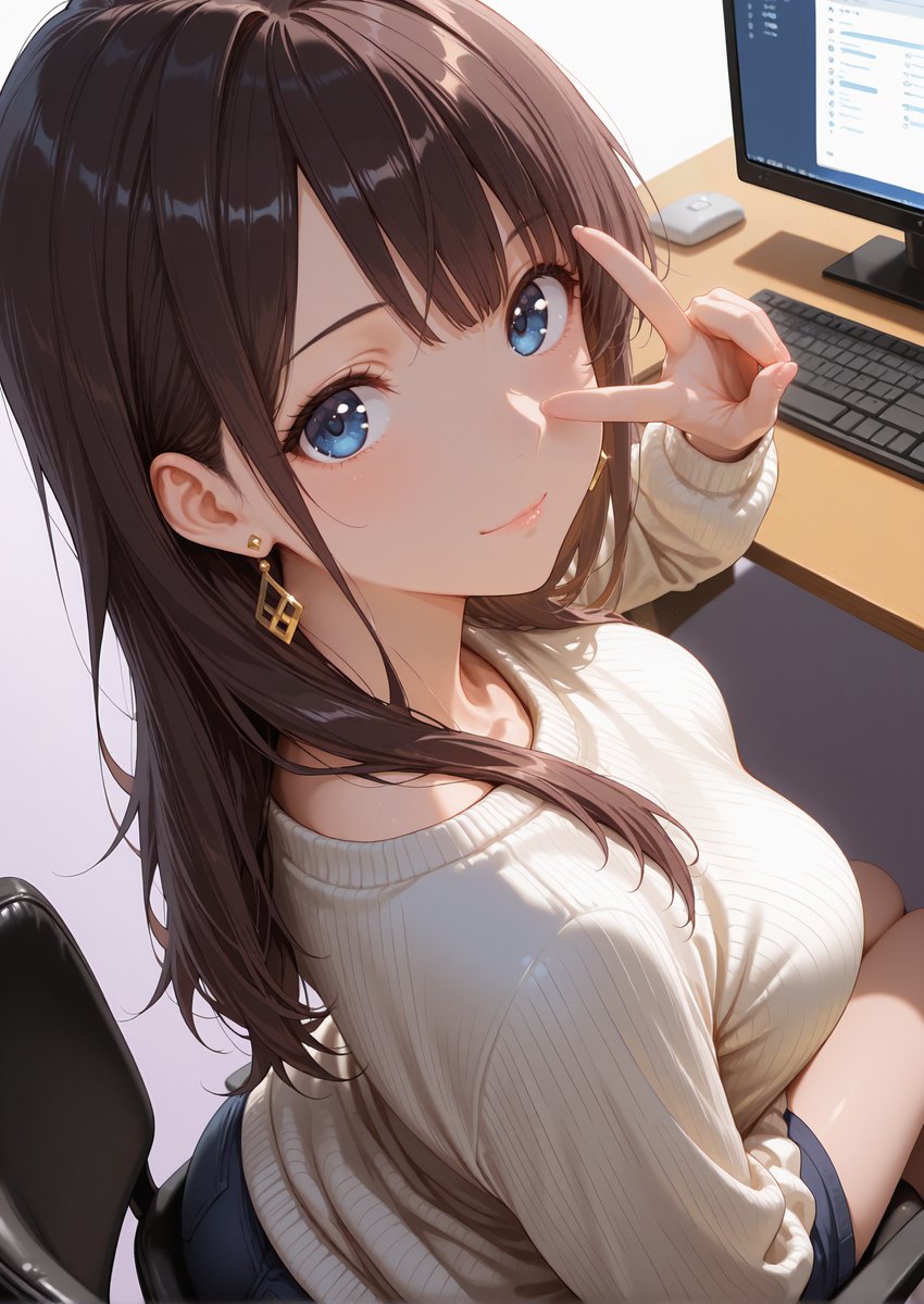 ねき様　フォロー割 おはよ✨金曜日がきたよ💜今週は長かったね！ SFW Illustration