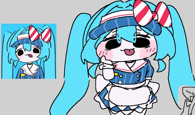 미쿠그림 따라그리기