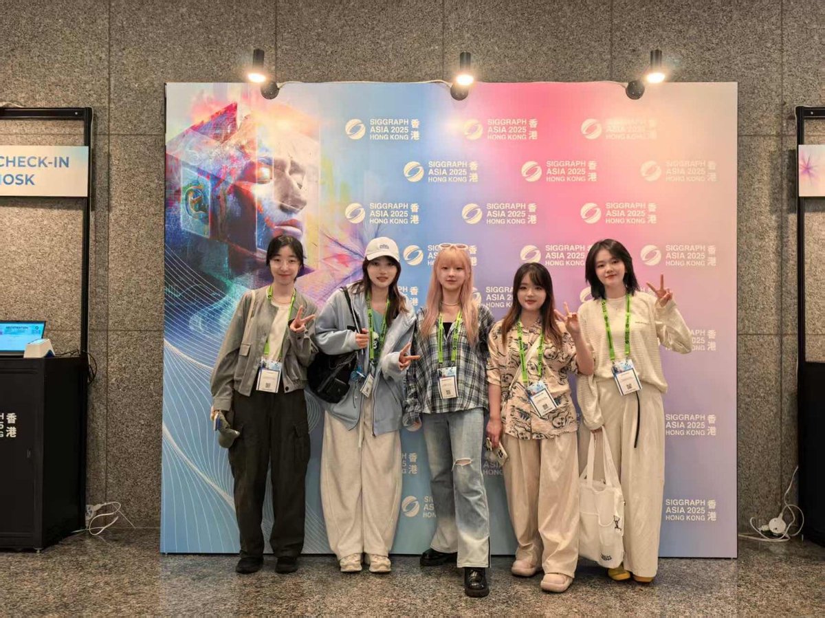 Recently, the international academic conference SIGGRAPH Asia 2025 in the field of computer graphics and interaction technology was held in Hong Kong. #CUC Anima had 3 papers successfully selected for the Poster section and 1 paper selected for the Art Paper section.
