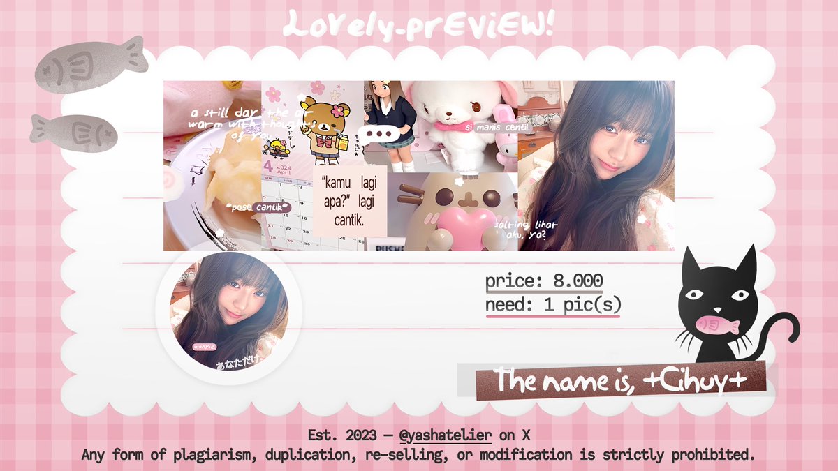 yashatelier's tweet image. due to ibisku hampir meleduk, semua layout ini akan aku clearance sale jadi 7k! free retext ava only kecuali wony ichigo, header “W” nya bisa retext. ^^ #zonauang