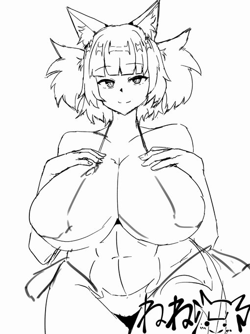 2026年1月8日 400枚目 あまり ねね(Vtuber) 水着!! 最近寒いけどめっちゃ描きたくなったので