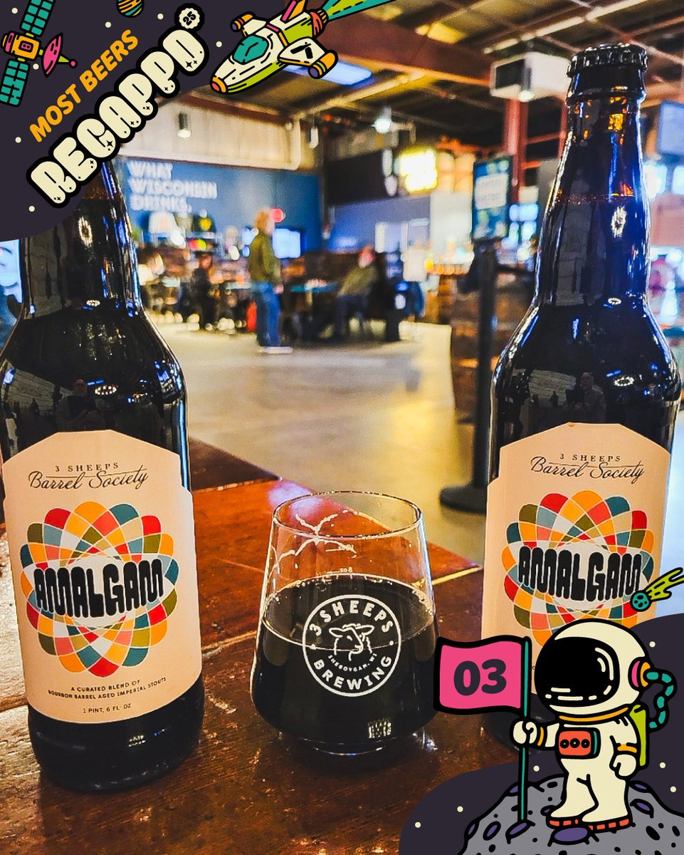 untappd's tweet image. Most Beers Created in 2025!

In 2025, these breweries blasted off into the cosmos of creativity, crafting a galaxy of new brews that are out of this world!

1. 🇺🇸 Tree House Brewing Co - 373
2. 🇺🇸 Fidens Brewing Co - 268
3. 🇺🇸 3 Sheeps Brewing Co - 236
4. 🇨🇦 Nano Cinco - 215