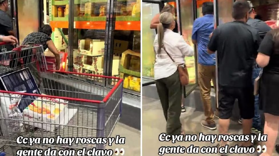 🥯🧊😳 En Costco Culiacán, clientes hallaron Roscas de Reyes escondidas en congeladores y el video se volvió viral. Reavivó el debate por “apartados”, filas y reventa en temporada alta. 

Sigue informado en #MeganoticiasHermosillo Ⓜ️