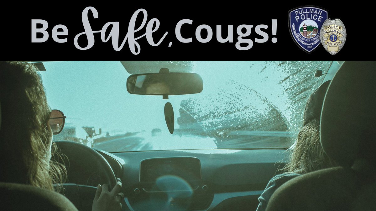Wishing all returning <a href="/WSUPullman/">WSU Pullman</a> Cougs safe travels back to Pullman!   

Beware of rapidly changing weather and driving conditions, watch your speed, and keep your attention on the road.   

#BeSafeCougs #PullmanProud