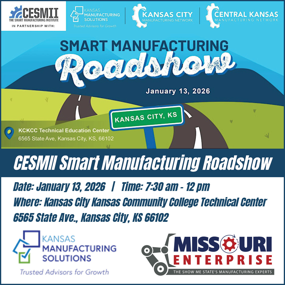 Join us for this nationwide event series designed for SMEs, integrators, and workshop pros to explore smart manufacturing, see demos, visit vendors, and join discussions. Find out more: eventbrite.com/e/smart-manufa…