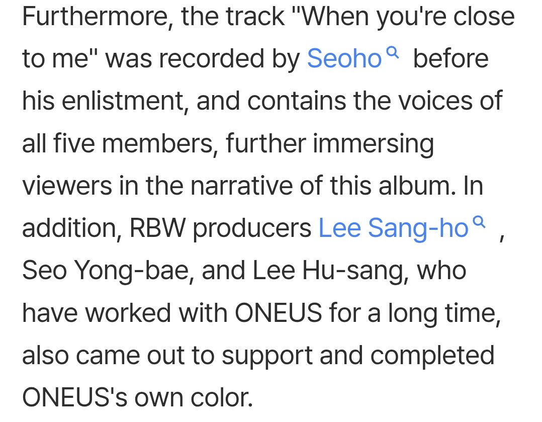 Belllaaaho's tweet photo. When you're close to me will has all the five members voices as seoho already recorded it before his enlistment. 

We will also get ot5 songs for oneus new album 🥺 https://t.co/06oa5CtlT3
