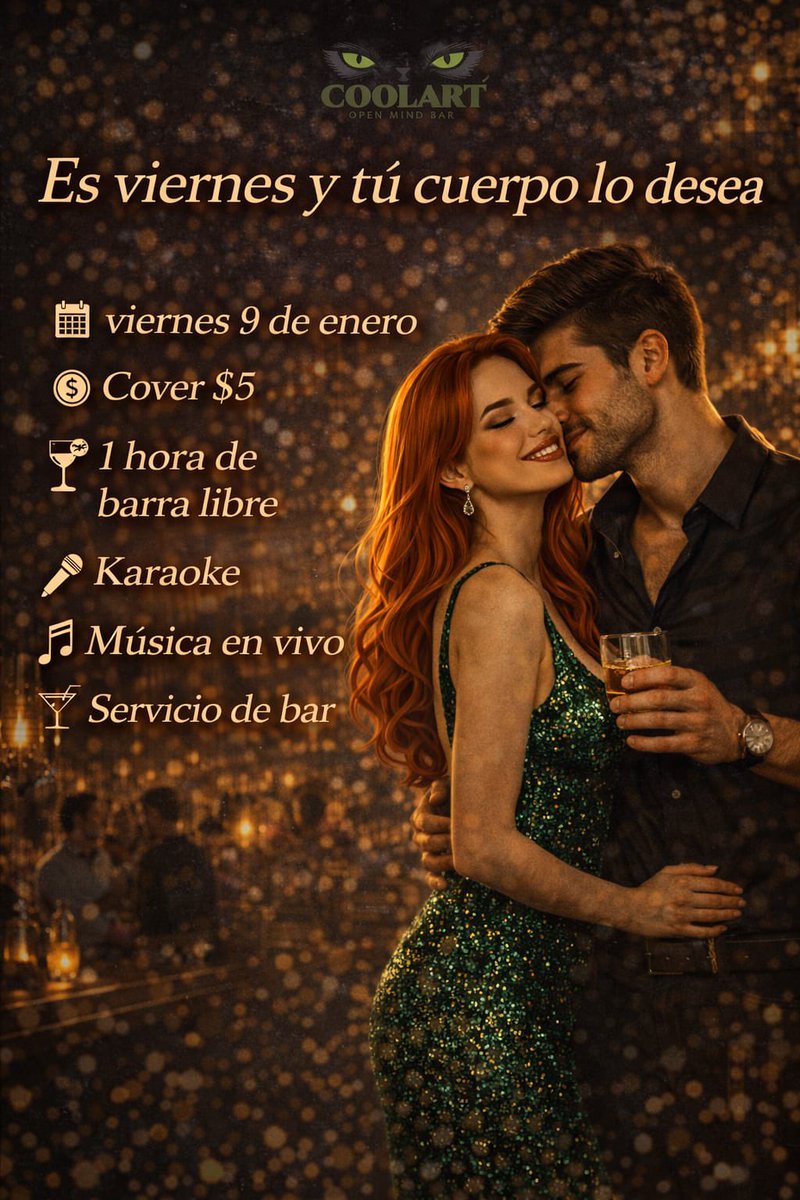 Te presentamos nuestra programación para este fin de semana 
Servicio de bar 
Karaoke 
Parqueadero seguro