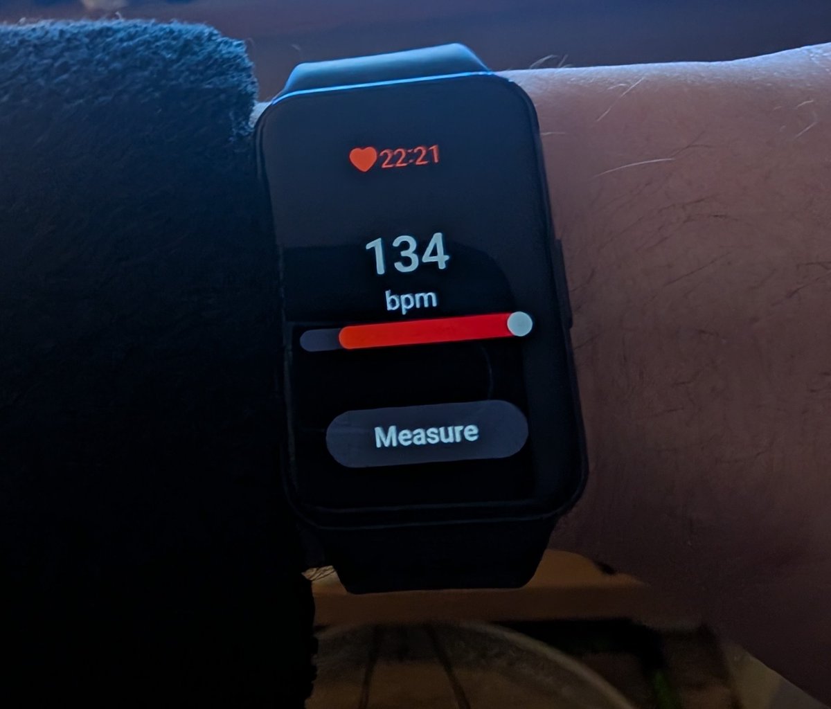 chap1989's tweet photo. @NUFC What a last minute winner does to your heart rate 😂 https://t.co/i5jH1C6gEh