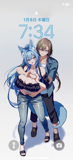 待受最高...またこういうの描いて欲しいなぁ... 