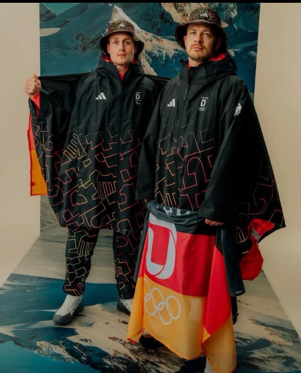 Adidas für die deutschen Athleten 🇩🇪
Echt klasse. 
🙈 😂 😂