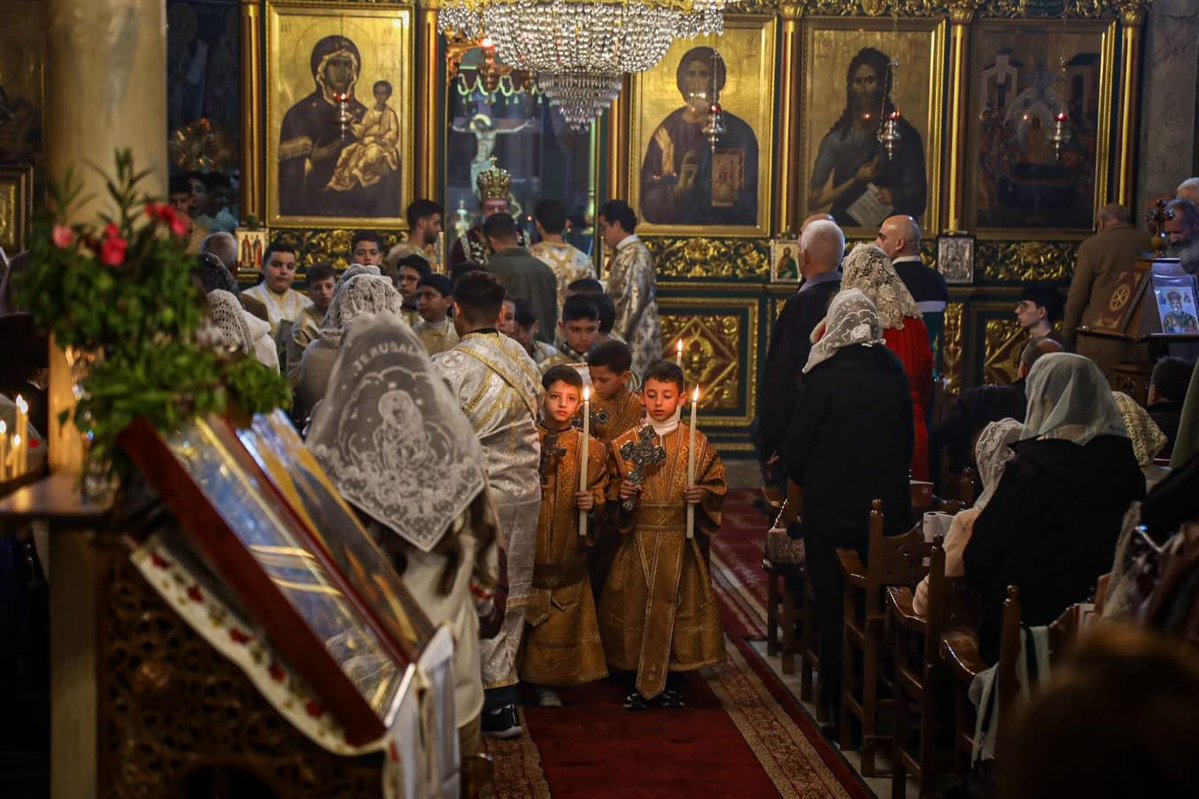 chunguskitten's tweet image. Christmas in crucified Gaza City
St. Porphyrios Orthodox Church 
January 7, 2026