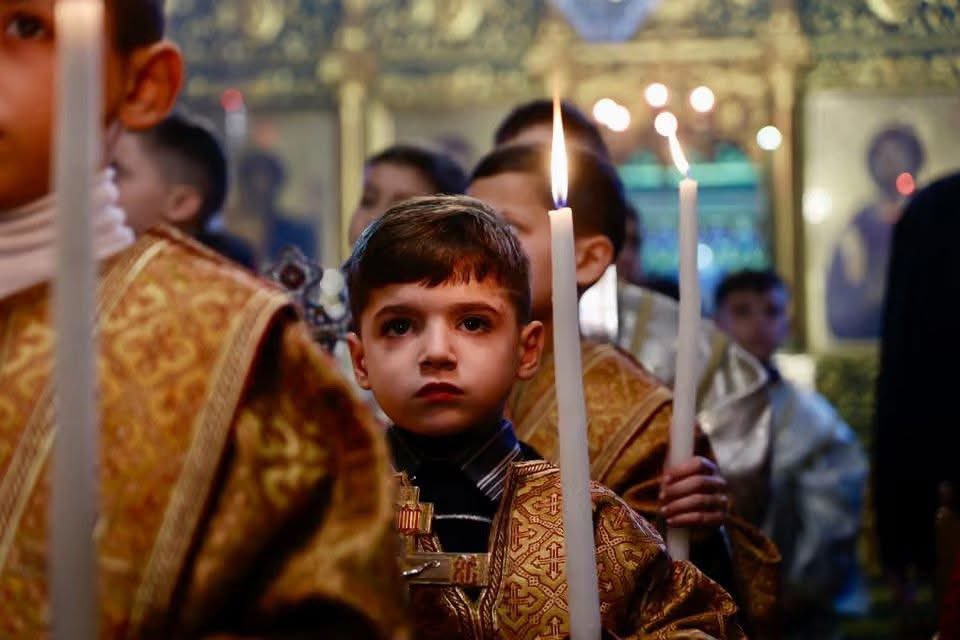 chunguskitten's tweet image. Christmas in crucified Gaza City
St. Porphyrios Orthodox Church 
January 7, 2026