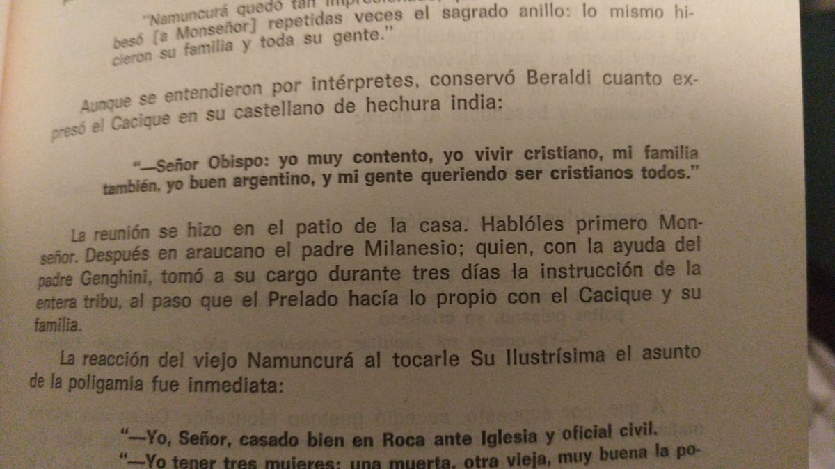 fedecf72's tweet photo. @PeiroClaudia Palabras del cacique Manuel Namuncurá a Mons. Cagliero, a quien mandó llamar porque sentía cerca la muerte y quiso que lo casé y le de la primera comunión. https://t.co/sjf17IJUTr