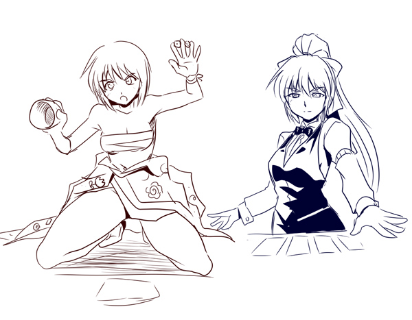 1/8はイチかバチかで「勝負事の日」なんですって。
せっかくだから前に描いたの。 