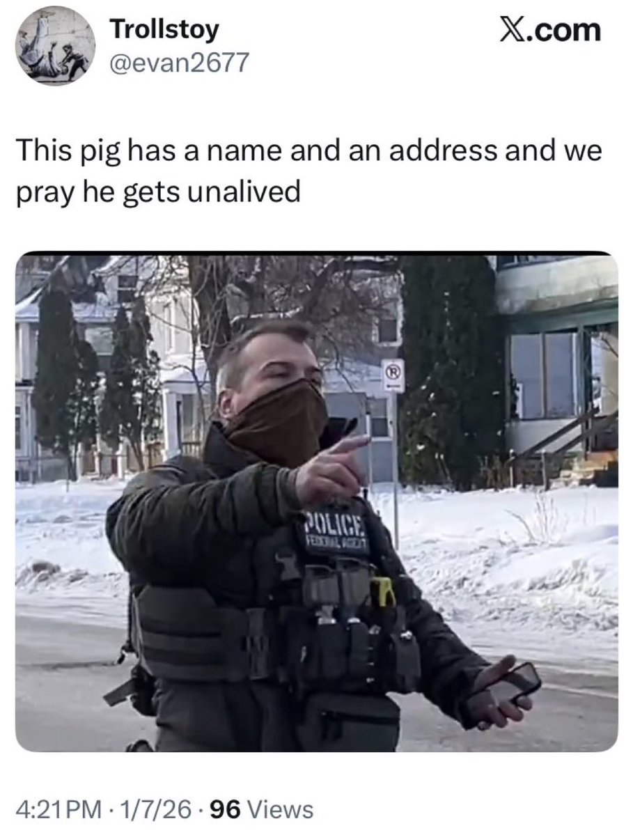 Make this go viral and let the @fbi know that <a href="/evan2677/">Trollstoy</a> is a danger to society.