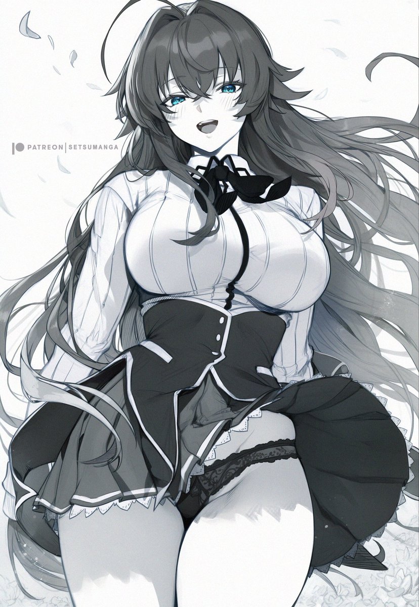 SetsuManga2's tweet image. Rias Gremory 
sfwイラスト