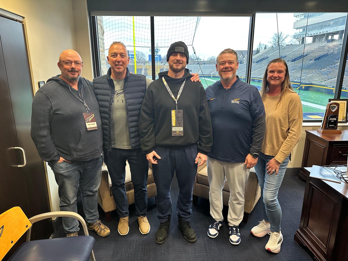 Committed to <a href="/ToledoFB/">Toledo Football</a> Thank you <a href="/KoryAllen/">Kory Allen</a> and everyone on staff for the great OV and hospitality, can’t wait to get to work!🚀