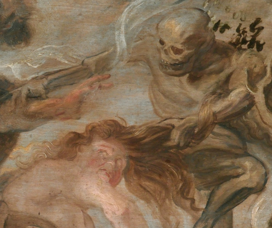 Peter Paul Rubens, Expulsion from the Garden of Eden, detail (1620)