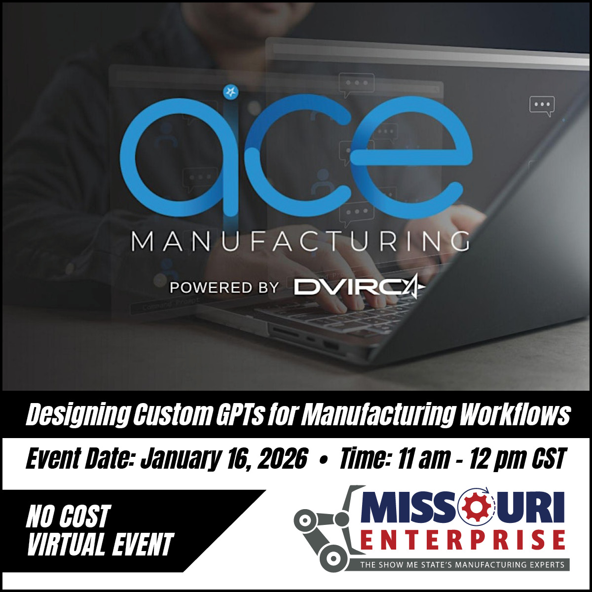 DESIGNING CUSTOM GPTs FOR MANUFACTURING WORKFLOWS - NO COST VIRTUAL EVENT
Explore how to build and deploy custom GPTs that use your internal documents to support operations, engineering, sales, and decision-making. 

REGISTER NOW: eventbrite.com/e/designing-cu…