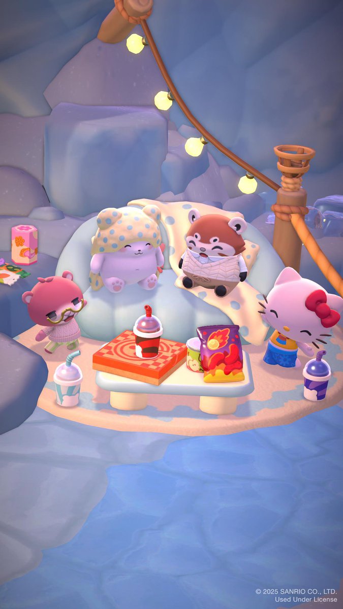 SunblinkGameDev's tweet image. A new friend is coming to icy peak and his name is Moppu! 💙 This cozy, blanket loving bear is hoping to make the snowy village his new home, but he might need a little help 🤔 stop by @Hellokitty Island Adventure to eat some snacks, play video games, and hang out with a new pal!