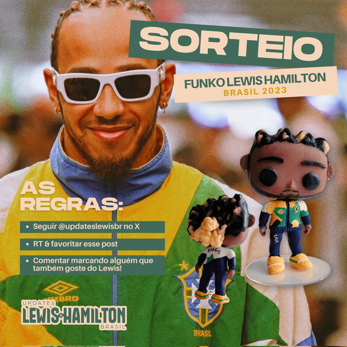 updateslewisbr's tweet image. 🎂 SORTEIO! O aniversário é do Lewis, mas o presente é SEU!

Pra celebrar os 41 anos do nosso piloto favorito, o Updates Lewis Hamilton está sorteando um funko especial com um dos looks do LHFW aqui no Brasil em 2023. 

As regras:

– Seguir o @updateslewisbr;
– Curtir e…