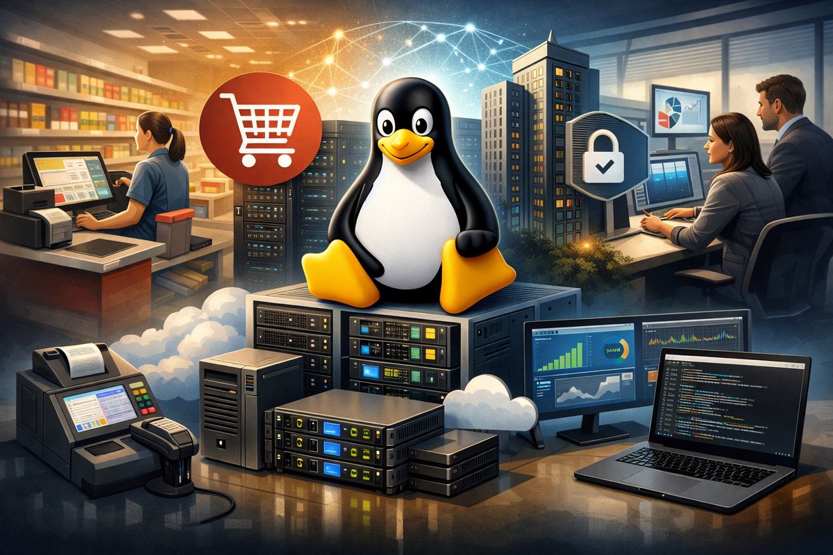🐧Linux é sinônimo de versatilidade, segurança e estabilidade.

Presente desde sistemas de supermercados e pontos de venda até grandes ambientes corporativos e servidores críticos, o Linux se adapta a diferentes realidades com alto desempenho e confiabilidade. 

É uma plataforma
