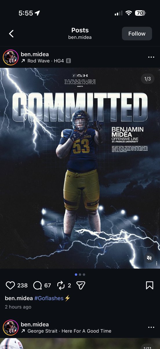 Sidelines - Kent State ⚡️ tweet media