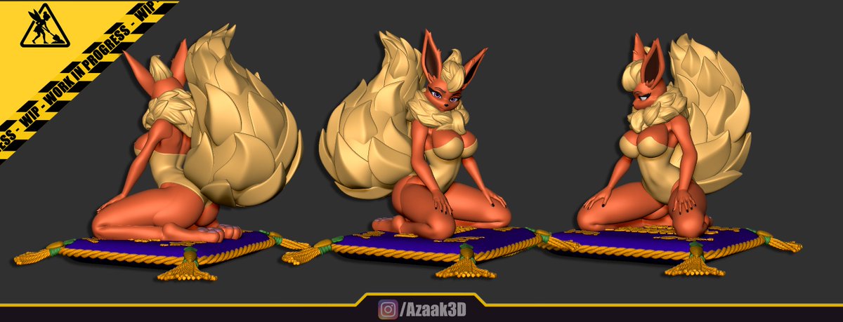#Flareon joining the Bunnysuit collection!! 😍 

Also announcing for this month, a new figure of Valentine (Skullgirls) and Sailor Mercury!

patreon.com/posts/flareon-…