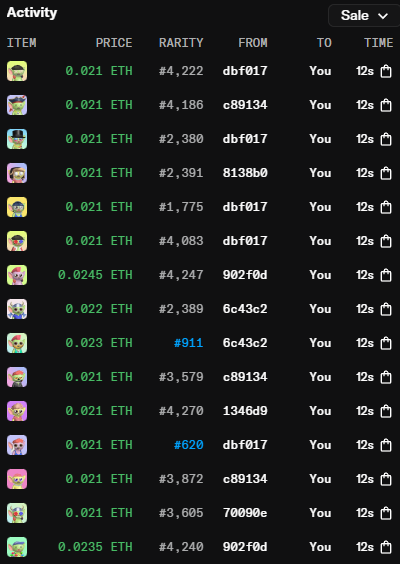 Just swept 15 <a href="/WhoopsiesNFT/">Whoopsies ⚡️</a> 
 
<a href="/otherguydoteth/">otherguy 🇺🇸</a> is back and he is one of the coolest dudes in the space!

My bag is up to 54 now!

Whoop Whoop!