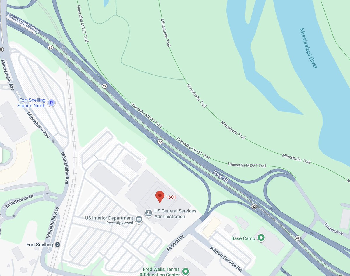 extra_beef_'s tweet image. I wonder if people know that ICE's field office in Mpls is located at 1 Federal Drive in Fort Snelling.