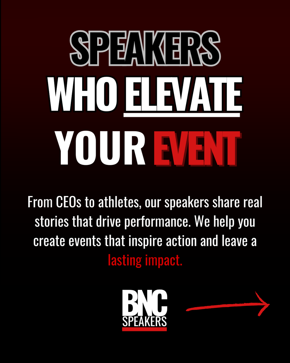 bnc_speakers's tweet image. Great business speakers inspire &amp;amp; shift the ENERGY of your entire organization. 

Need help choosing the RIGHT Keynote Speakers for YOUR next event?
Visit 👉 bncspeakers.com or send us a DM! 🔥

#Motivational #CorporateEvent #KeynoteSpeaker #BusinessEvent #Success #WIN