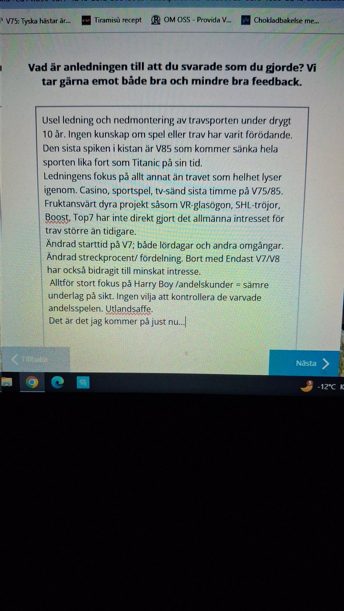 Atg sände ut ett mail och ville ha feedback....glömde ju i min iver att nämna hemsidan och classic. 
<a href="/ABtravochgalopp/">ATG</a>