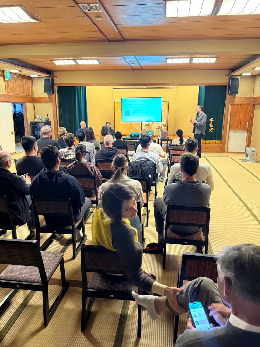 Fostering industry partnerships and raising money with ⁦<a href="/prof_jclark/">Prof Jonathan Clark</a>⁩ and ⁦<a href="/DrNarayanaSub/">Narayana Subramaniam</a>⁩ #nozawa26