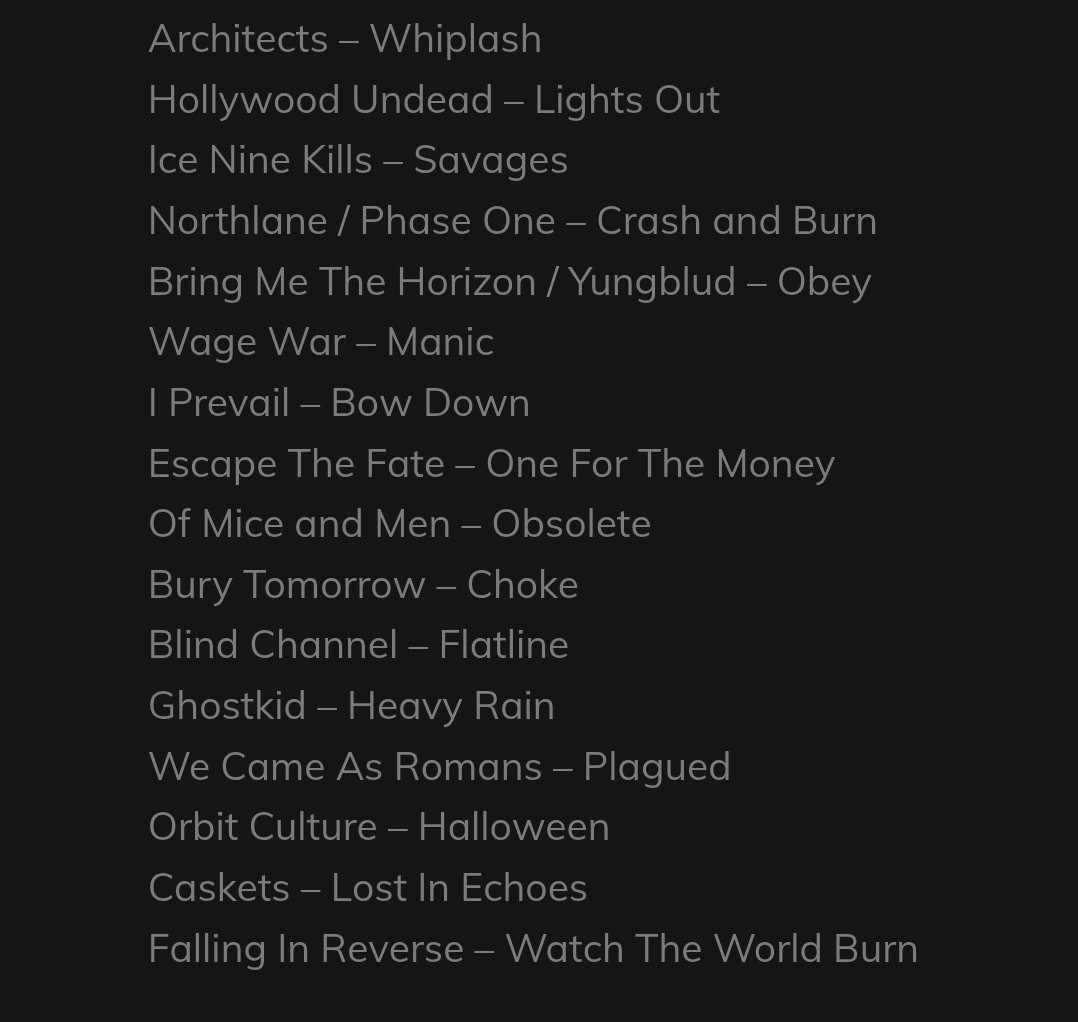 UK radio @hardrockhellradio added FLATLINE to their recent playlist "From The Ashes - METALCORE special" , which was broadcast on Sunday 4th January 2026