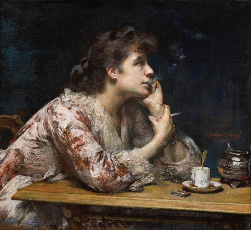 WH_Gunter's tweet photo. "Dans le bleu" 1894 https://t.co/IXQwXT5mW6