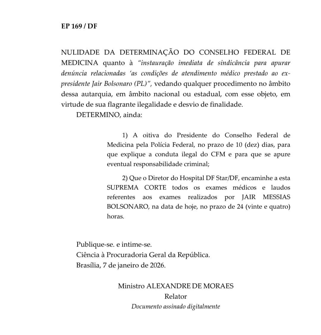 EricaGorga's tweet image. 💎O Ministro Moraes e o STF como um todo NÃO têm competência para determinar a oitiva do Presidente do Conselho Federal de Medicina, que, obviamente, não tem foro privilegiado no STF. Trata-se de decisão absolutamente INCONSTITUCIONAL, ILEGAL e INTIMIDATÓRIA do Ministro, o qual…