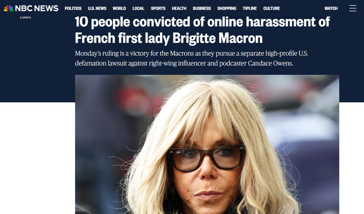 mmtchi's tweet image. Pensée aux 10 personnes condamnées pour le cyberharcèlement de Brigitte Macron.
On a vu en UK des gens mis en prison pour des tweets. Maintenant c'est la France.

Quelle est la différence entre poster des réflexions critiques ou des blagues, voire une fake news sur une personne…