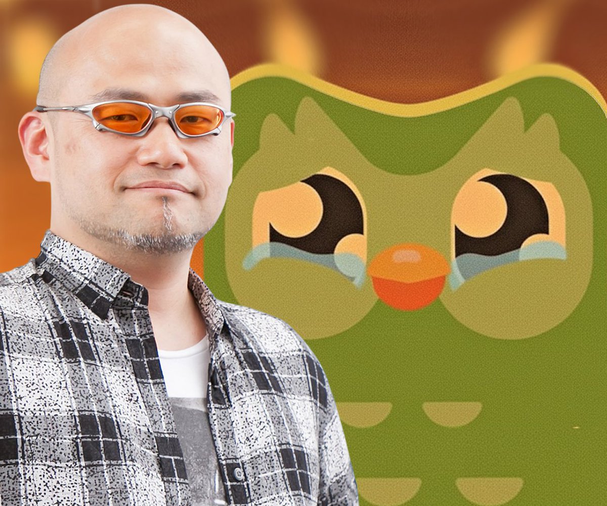 MRengar_'s tweet image. Duolingo le pide a Hideki Kamiya que los bloquee. 

Duolingo Brasil: Buenas noches, Maestro. Sería un honor ser la primera cuenta de empresa brasileña en ser bloqueada por usted. Mi LinkedIn explotaría. Quedo a la espera. Y gracias por DMC. Un juegazo.  

Hideki Kamiya: Que una…