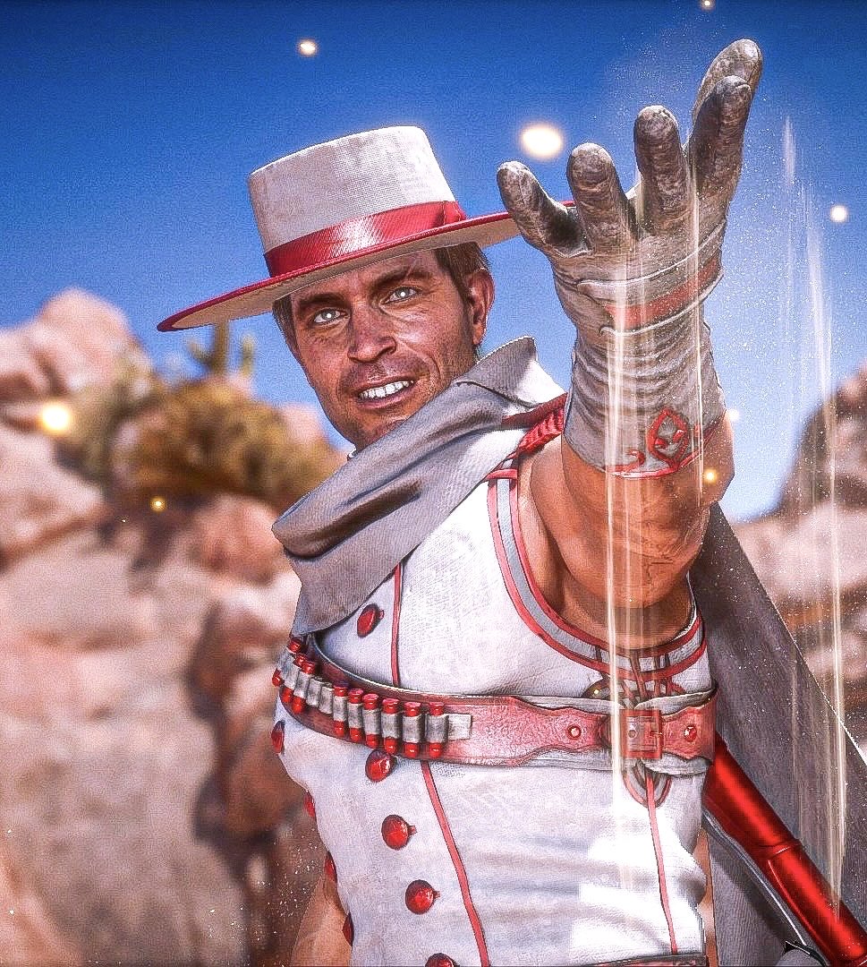 Elpistolero_EB's tweet image. Whenever I look at MKX Erron Black concept art , I feel depressed and disappointed by how deadly and powerful he would be if he possessed sand powers in addition to his gunslinging skills. The situation would be completely different if the sand bending cowboy concept was adopted