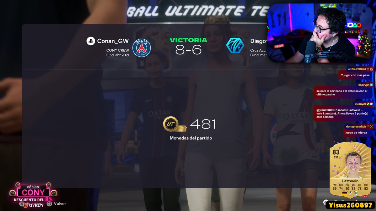 Pregunta: ustedes también tienen partidos así de abultados? 

Regresamos al gameplay del inicio?